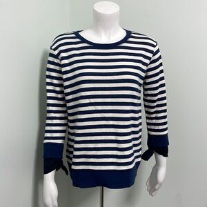 Gibson Striped Navy Sweater